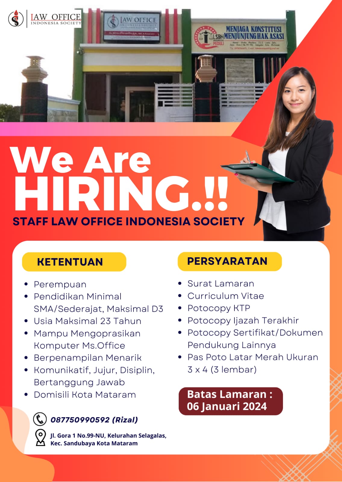 Loker Staff di Mataram, LOIS Open Rekrutmen