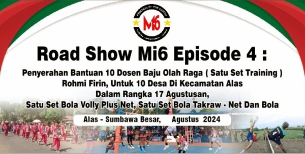 Ingin Masyarakat Bergembira Rayakan Kemerdekaan, Mi6 Roadshow Bagikan Kostum dan Perlengkapan Olahraga untuk Warga 10 Desa di Alas