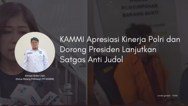 PP KAMMI Apresiasi Kinerja Polri dan Dorong Presiden Lanjutkan Satgas Anti Judol